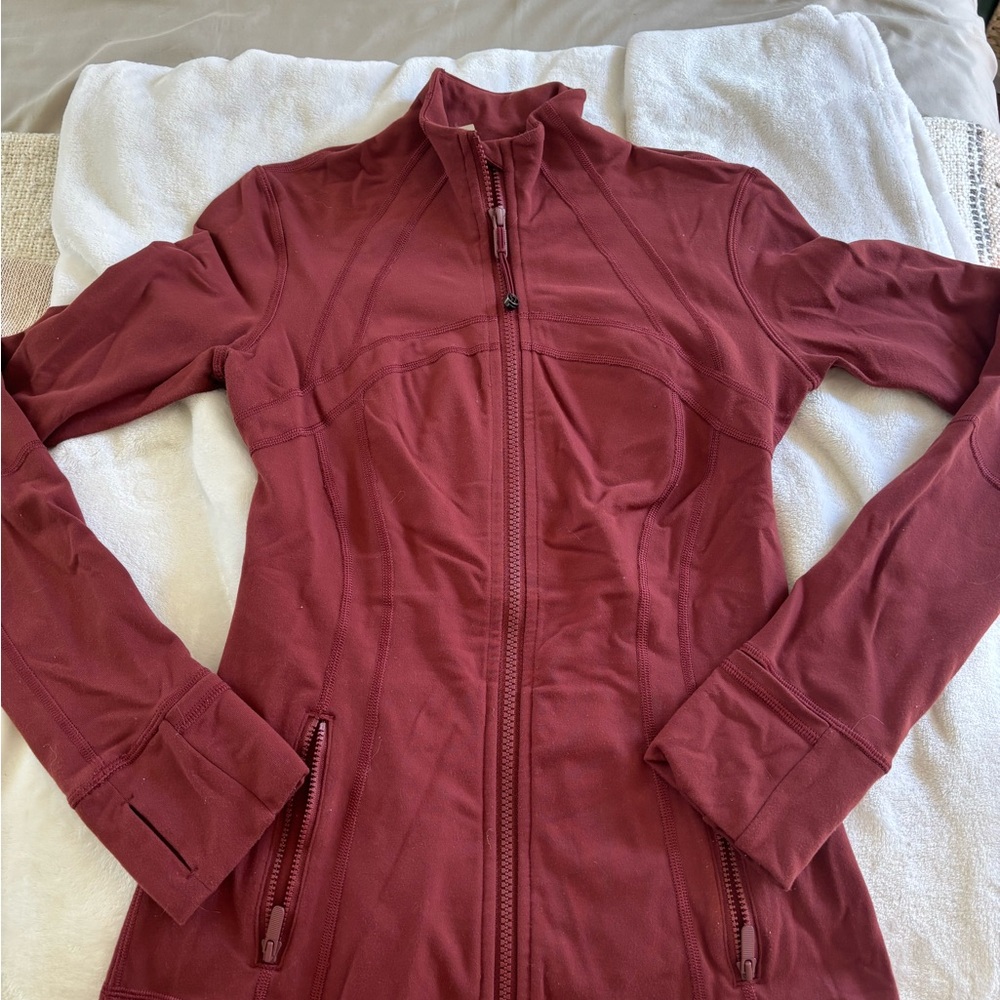 Lululemon Athletica Maroon Utility Jacket